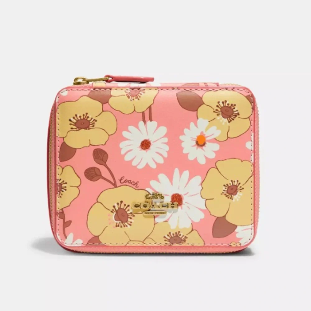 NWT COACH Jewelry Box With Floral Print C9657G_10